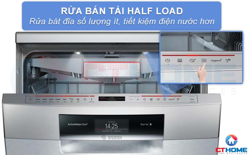 Rửa bán tải giúp rửa nhanh số lượng bát đĩa ít, rửa ngay sau bữa ăn.