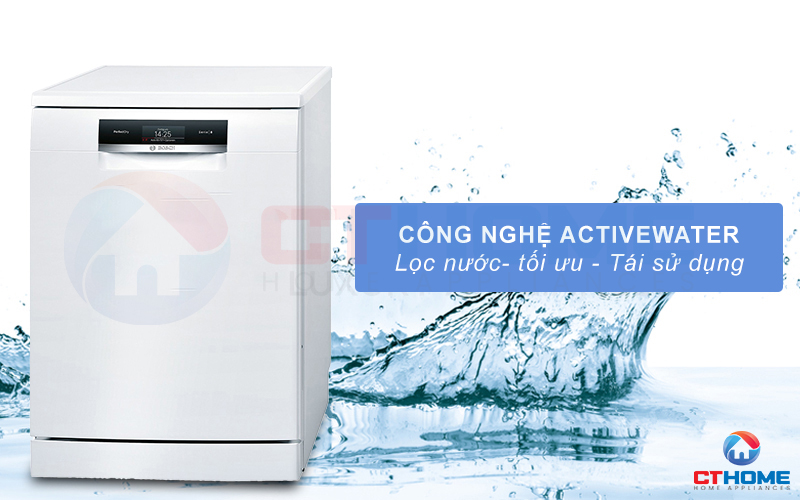 Công nghệ ActiveWater quản lý, phân bổ và tái sử dụng nước rửa tối ưu hơn.