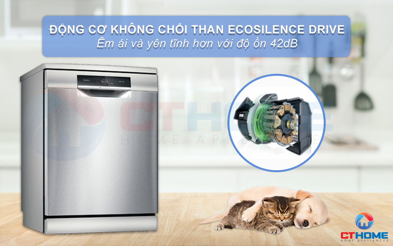 Vận hành êm ái và mạnh mẽ nhờ động cơ EcoSilence Drive