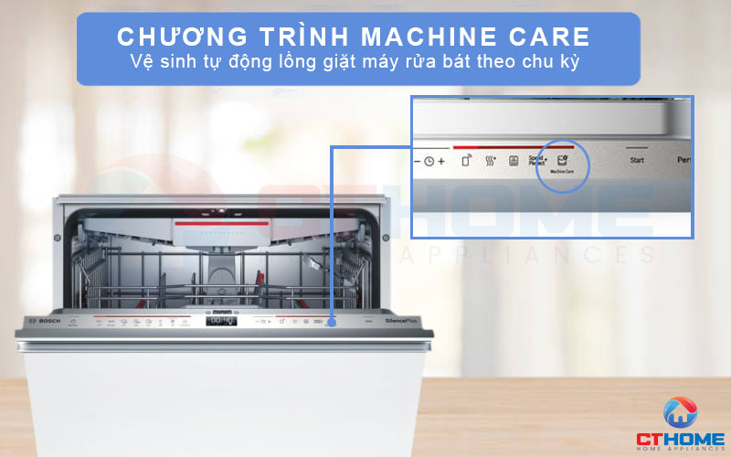 Vệ sinh máy an toàn và hiệu quả với tính năng vệ sinh tự động Machine Care 