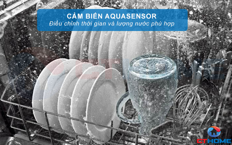 Thông minh hơn với AquaSensor và nhận biết chất tẩy rửa tự động