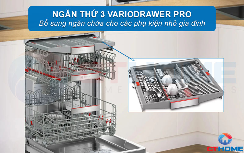 Tăng gấp đôi dung tích chứa với Third basket Vario Drawer Pro 