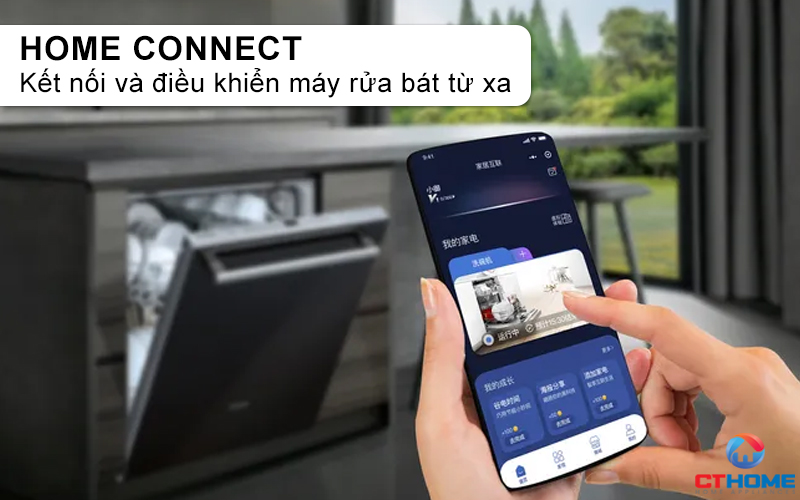 Kết nối và điều khiển máy rửa bát SN23EW14CE từ xa thông qua Home Connect