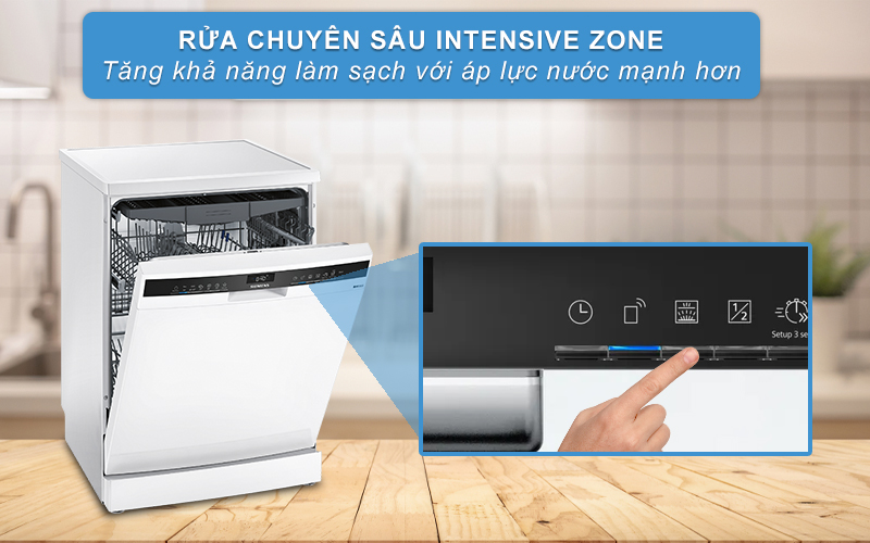 Tăng áp lực nước làm sạch sâu giàn dưới cùng với rửa chuyên sâu Intensive Zone