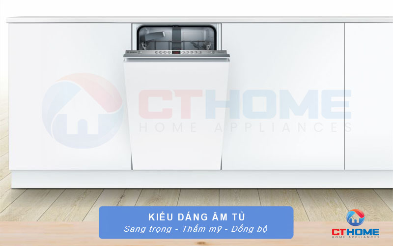 Thiết kế âm tủ nhỏ gọn nhưng không kém phần tinh tế và sang trọng