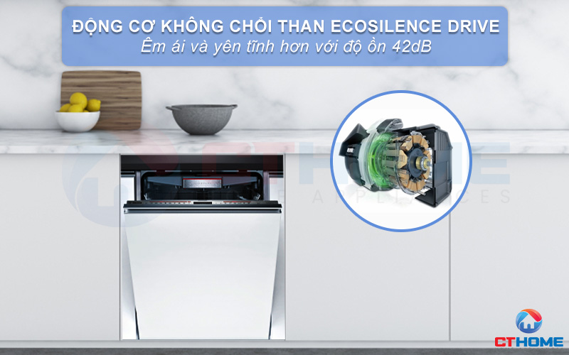 Động cơ EcoSilence Drive vận hành máy mạnh mẽ và êm ái hơn