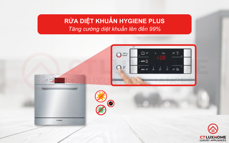 Tính năng Hygiene Plus diệt vi khuẩn, nấm mốc và bảo vệ sức khỏe người dùng