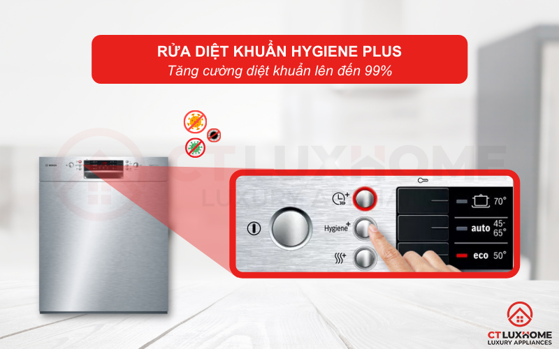 Tính năng Hygiene Plus diệt vi khuẩn, nấm mốc và bảo vệ sức khỏe người dùng