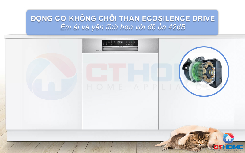 Động cơ EcoSilence Drive vận hành mạnh mẽ và êm ái