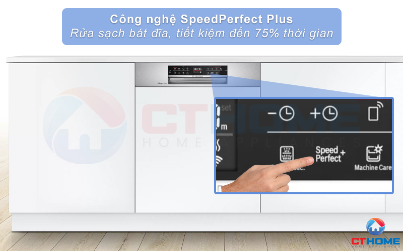 Tăng tốc độ rửa, giảm thời gian tối đa 75% với tính năng SpeedPerfect Plus