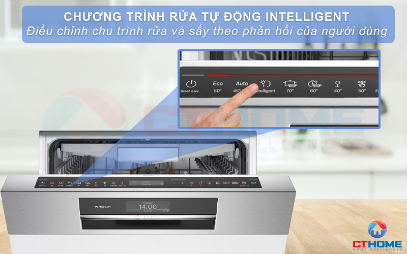 Chương trình rửa thông minh Intelligent giúp người dùng tăng trải nghiệm sử dụng