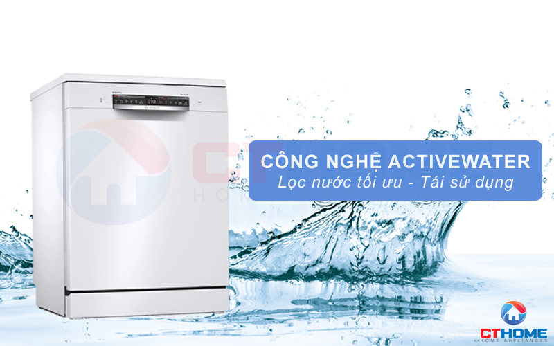 Công nghệ ActiveWater giúp tối ưu hơn lượng nước rửa từng chu kỳ