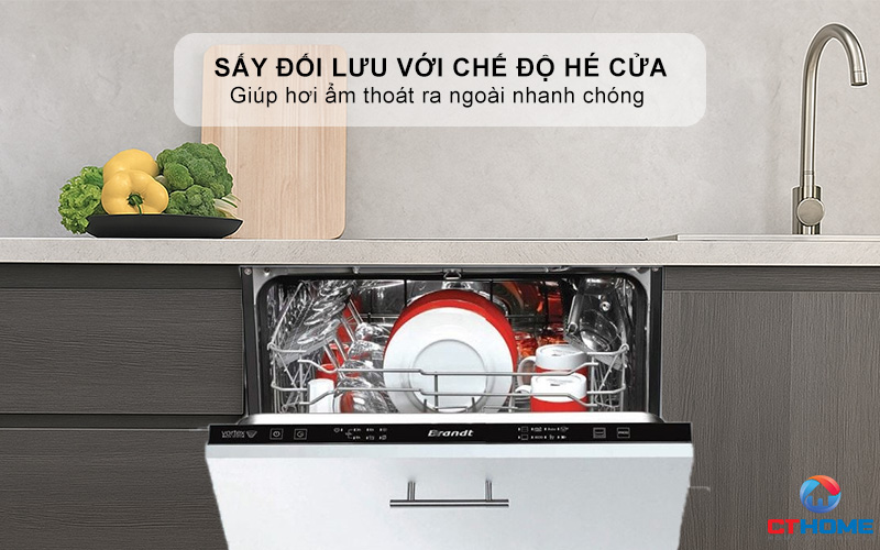 Sấy đối lưu tự nhiên với chế độ hé cửa