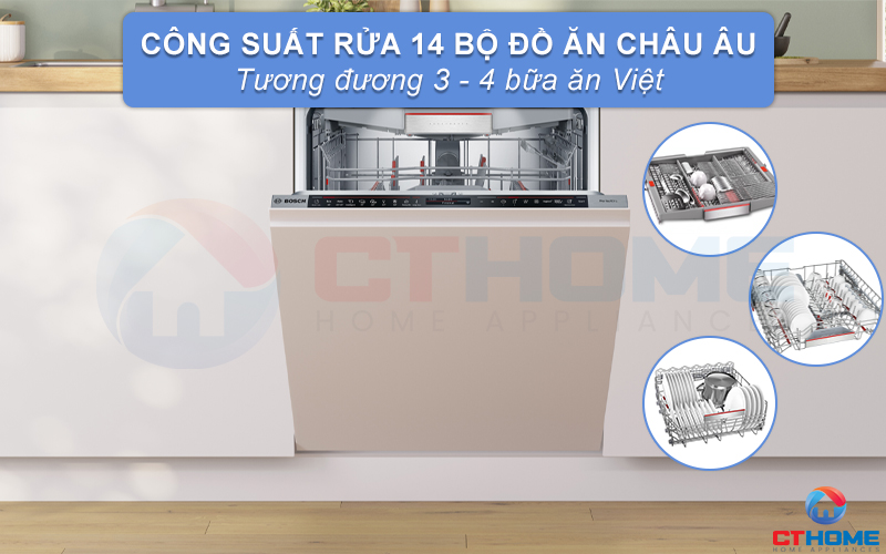 MÁY RỬA BÁT ÂM TỦ BOSCH SMD8TCX01E SERIE 8 2