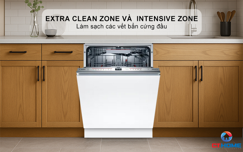 Tính năng rửa chuyên sâu Extra Clean Zone và Intensive Zone