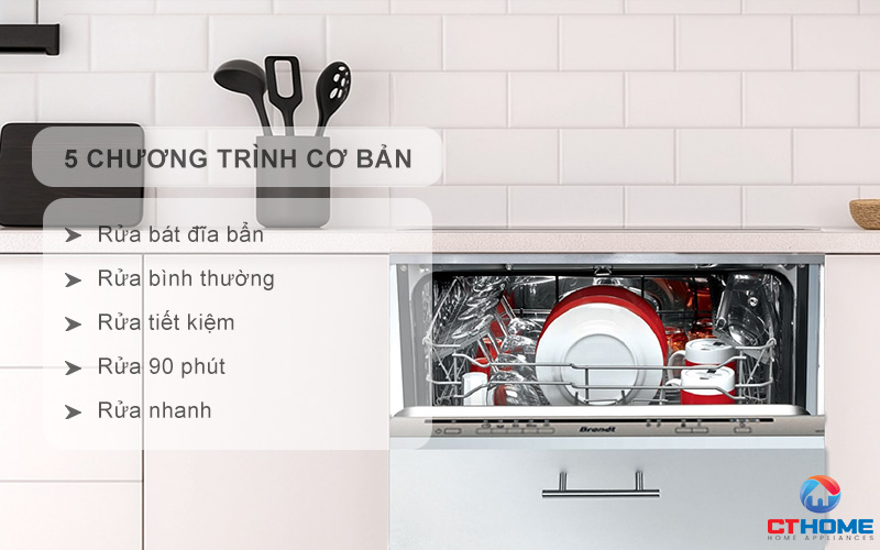 Tùy chọn đa dạng 5 chương trình rửa cơ bản phục vụ nhu cầu sử dụng