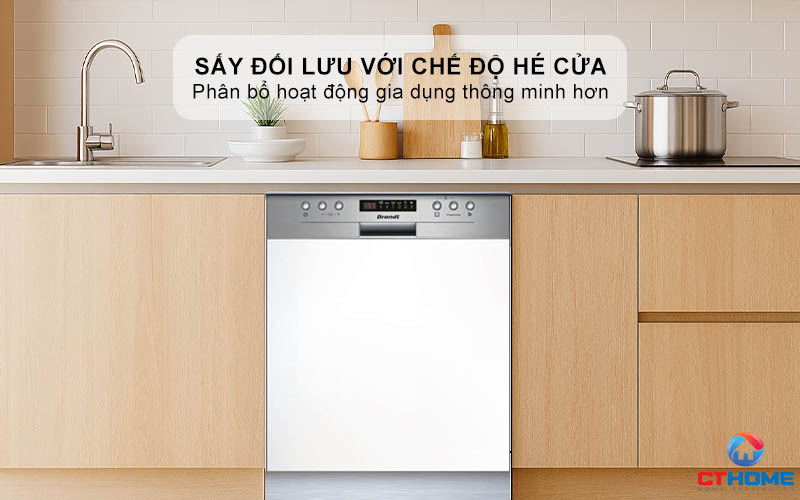 Sấy đối lưu tự nhiên với chế độ hé cửa