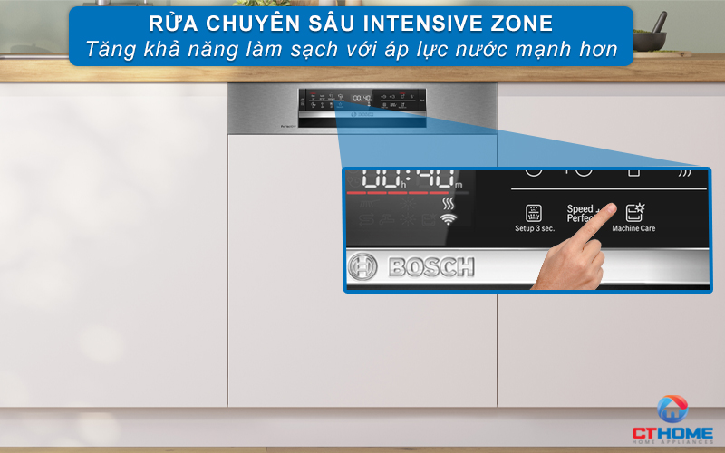 Tăng khả năng làm sạch giàn dưới cùng với tính năng Intensive Zone