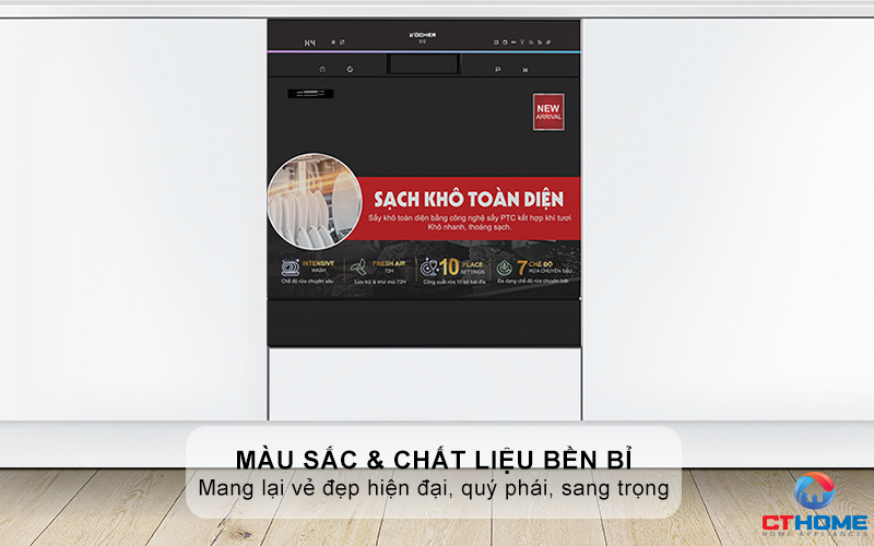Màu sắc và chất liệu thép không gỉ mang lại vẻ đẹp hiện đại, quý phái
