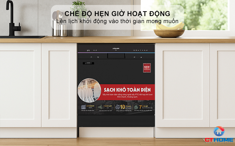 Chế độ hẹn giờ hoạt động lên tới 24h