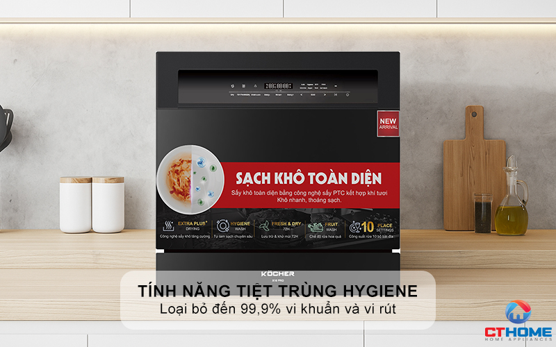 Tính năng tiệt trùng Hygiene