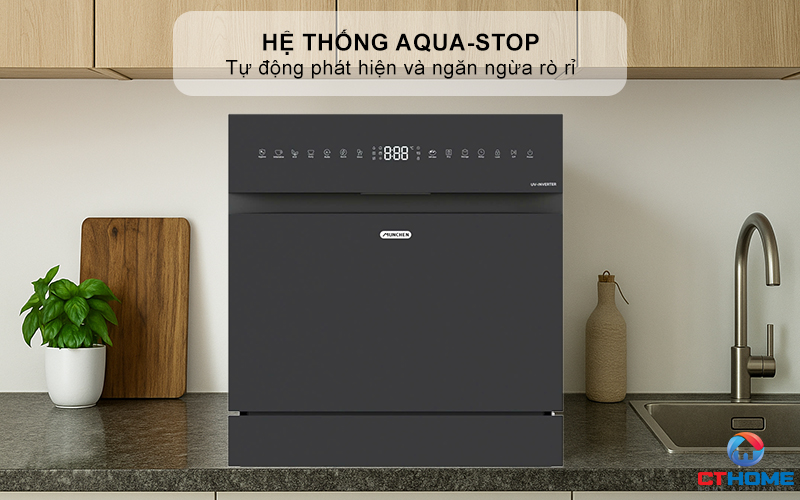 Hệ thống Aqua-Stop tự động phát hiện và ngăn ngừa rò rỉ
