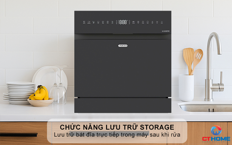 Lưu trữ bát đĩa trong khoang rửa (Storage)