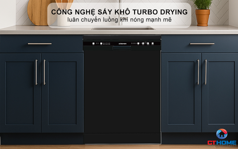 Công nghệ sấy khô Turbo Drying sạch khuẩn
