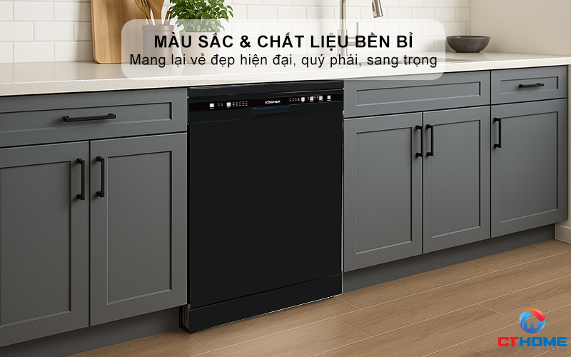 Màu đen huyền bí và chất liệu thép không gỉ mang lại vẻ đẹp sang trọng, quý phái