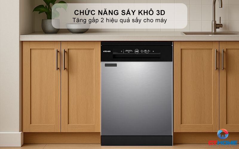 Chức năng sấy khô 3D tăng gấp 2 hiệu quả sấy cho máy