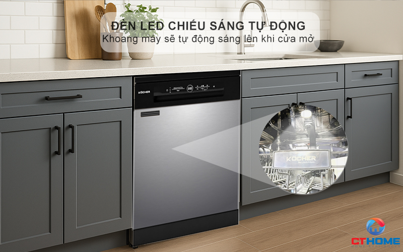 Đèn led chiếu sáng bên trong tự động sáng khi cửa mở