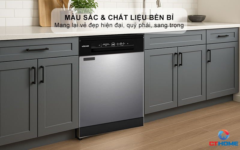 Màu sắc và chất liệu thép không gỉ mang lại vẻ đẹp hiện đại, quý phái