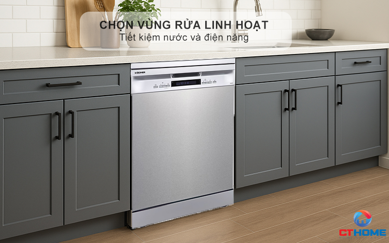 Chọn vùng rửa linh hoạt