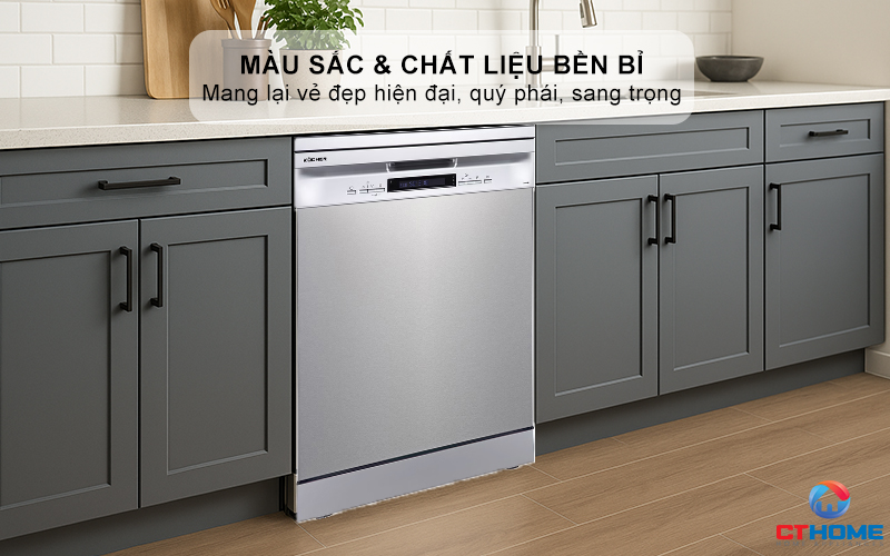 Màu sắc và chất liệu thép không gỉ mang lại vẻ đẹp hiện đại, quý phái