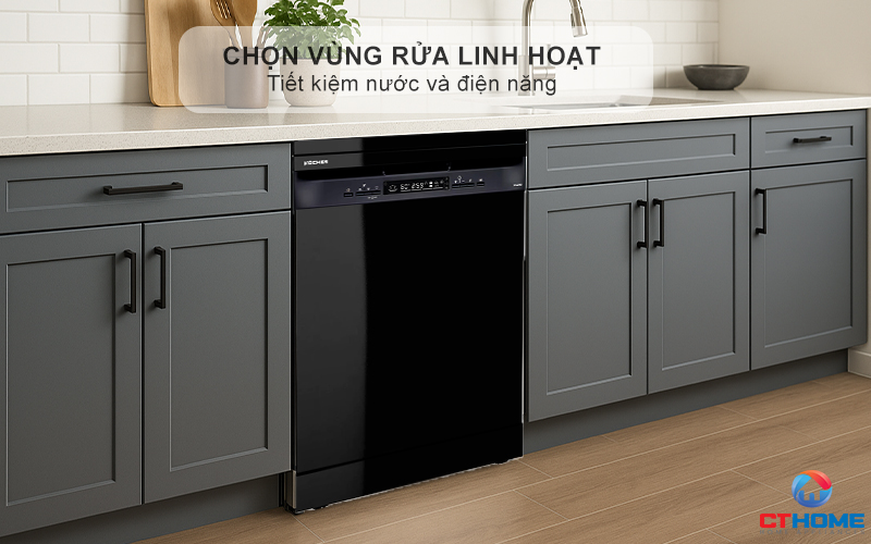 Chọn vùng rửa linh hoạt
