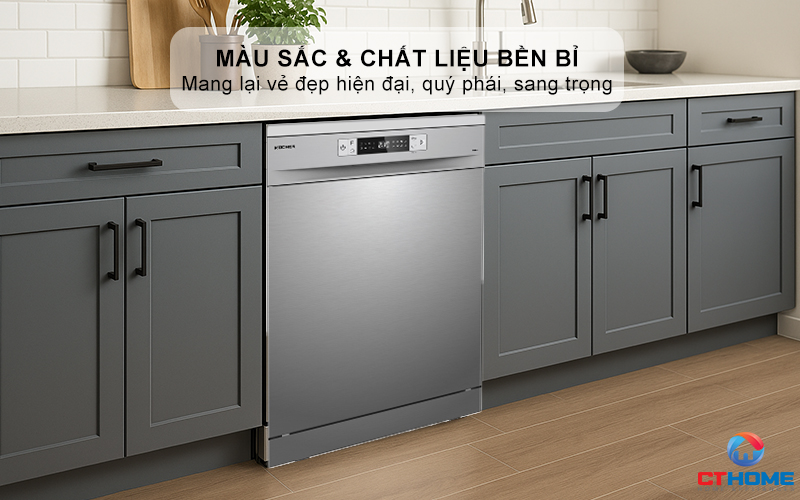 Màu sắc và chất liệu thép không gỉ mang lại vẻ đẹp hiện đại, quý phái