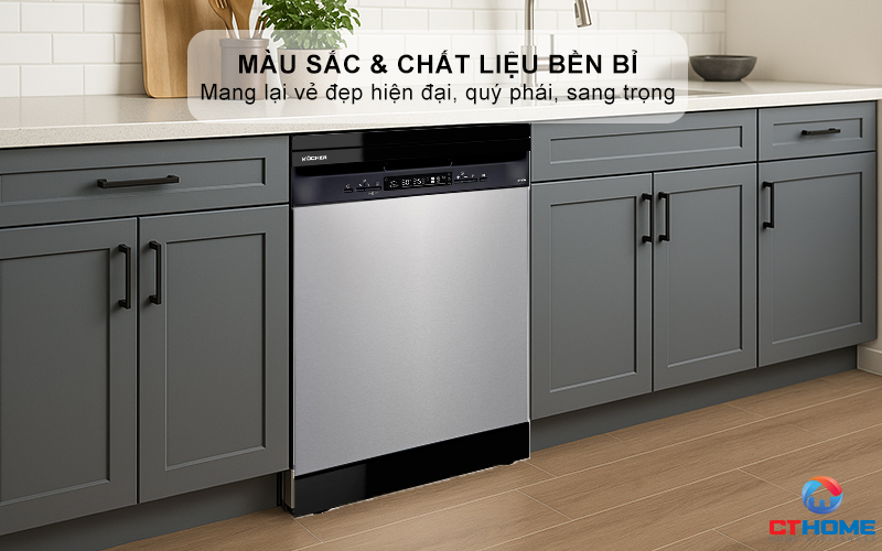 Màu sắc và chất liệu thép không gỉ mang lại vẻ đẹp hiện đại, quý phái