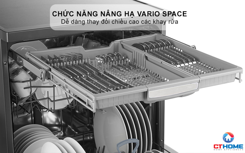 Chức năng nâng hạ Vario Space thông minh thay đổi 3 cấp độ chiều cao
