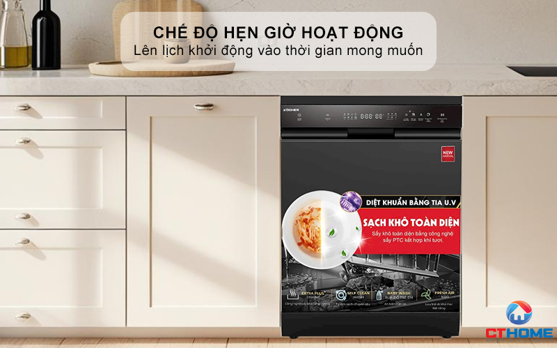 Chế độ hẹn giờ hoạt động lên tới 24h