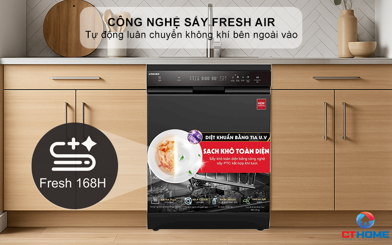 Tích hợp công nghệ sấy khí tươi Fresh Air