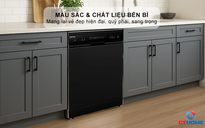 Màu đen huyền bí và chất liệu thép không gỉ mang lại vẻ đẹp hiện đại, quý phái