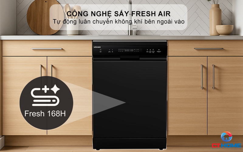 Tích hợp công nghệ sấy khí tươi Fresh Air
