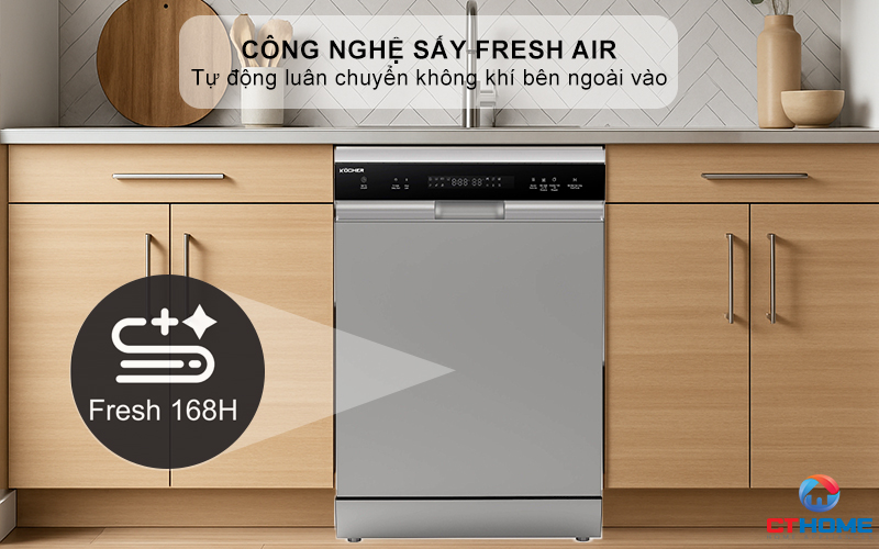 Tích hợp công nghệ sấy khí tươi Fresh Air