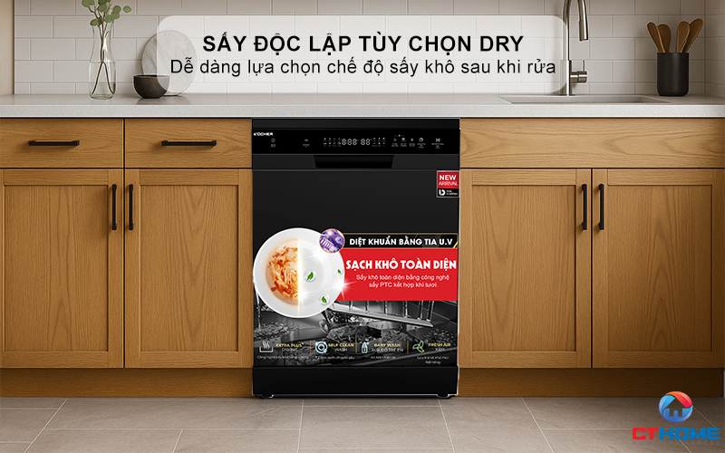 Tính năng sấy độc lập tùy chọn Dry