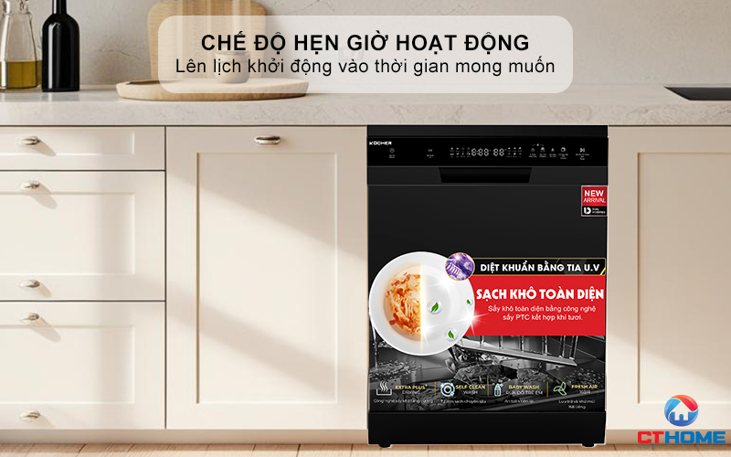 Chế độ hẹn giờ hoạt động lên tới 24h