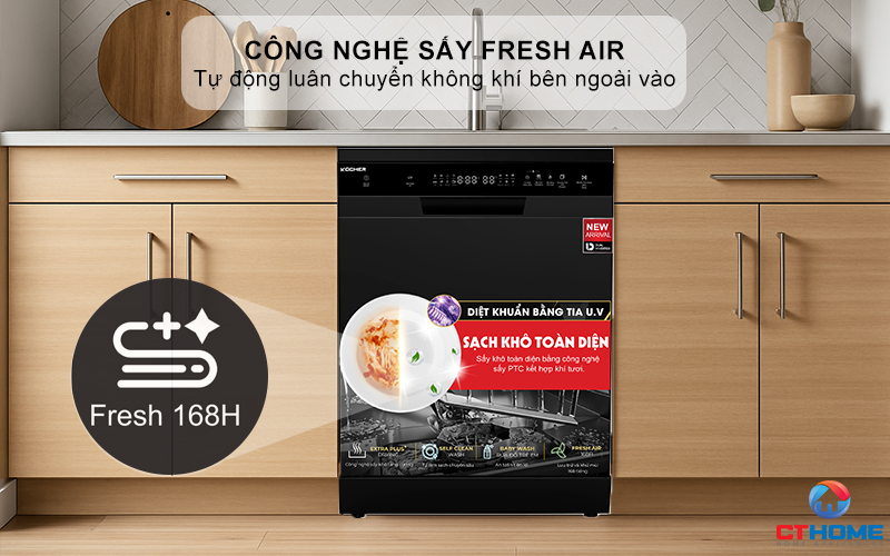 Tích hợp công nghệ sấy khí tươi Fresh Air