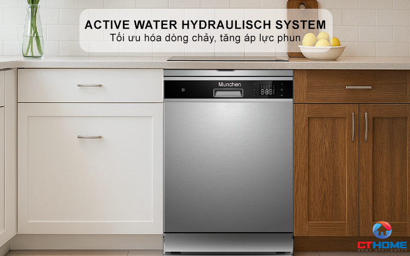 Active Water Hydraulisch System: tiết kiệm nước và giảm độ ồn