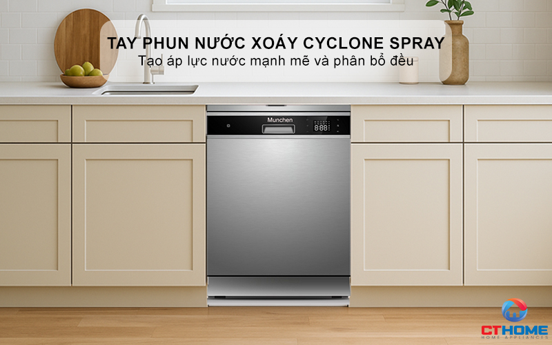 Tay phun nước xoáy Cyclone Spray giúp rửa siêu sạch