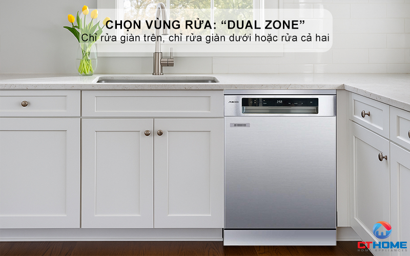 Chọn vùng rửa: “Dual Zone” linh hoạt