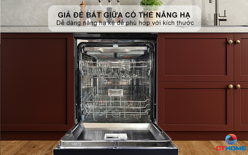 Giá để bát giữa có thể nâng hạ